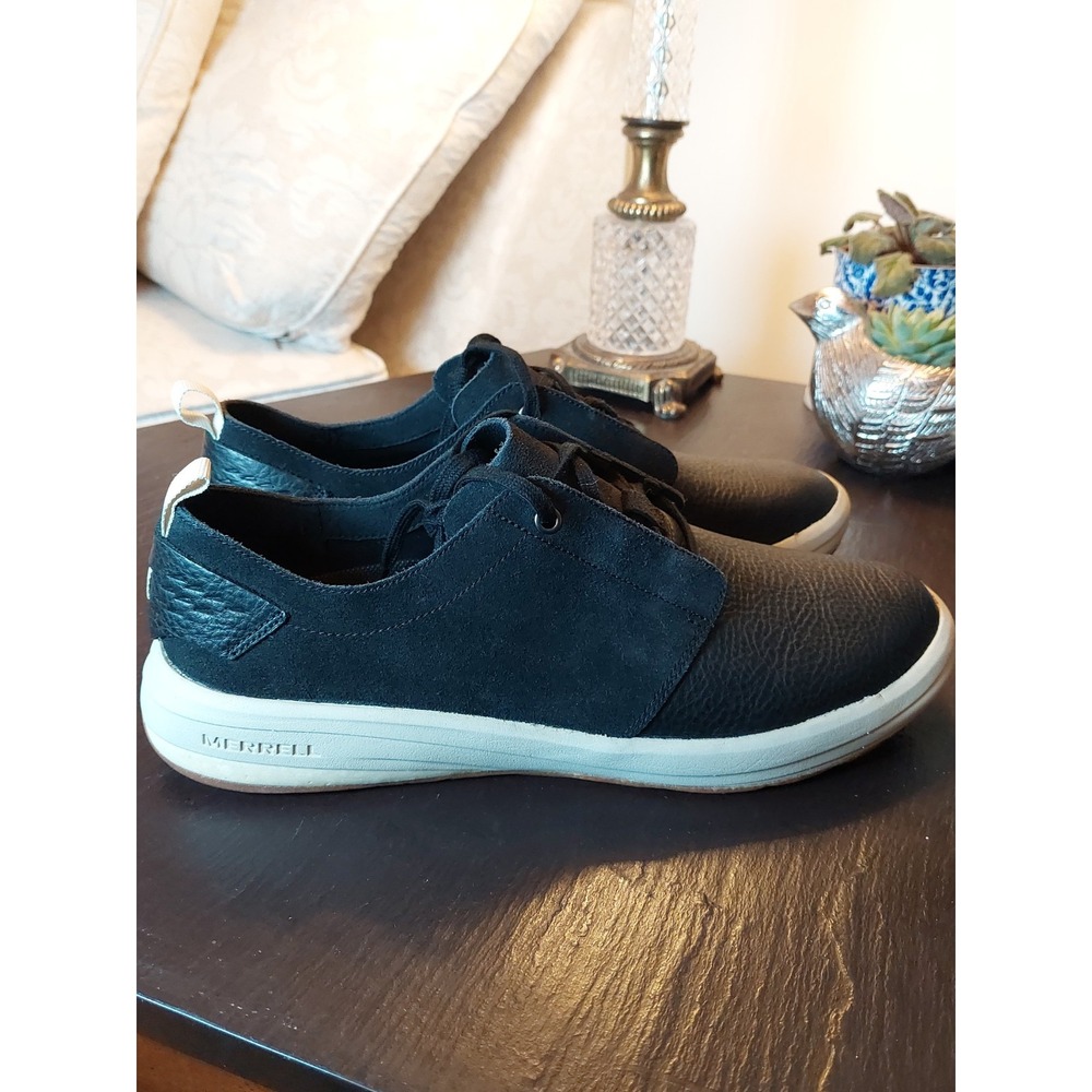 Merrell Men's Gridway Black Pebbled Leather/Suede Shoes J19389 Sz 11.5M NEW $120 - Picture 10 of 10